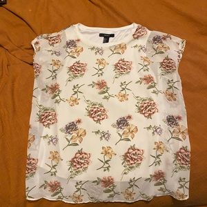 forever 21 floral blouse